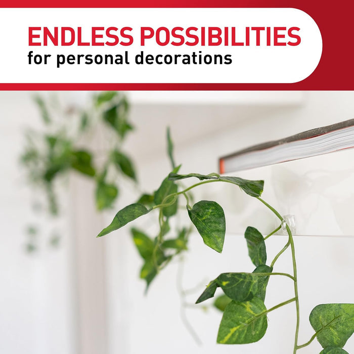 Command Invisible Light Clips for Clean Aesthetic Walls, Minimal Effort String Light Mounting