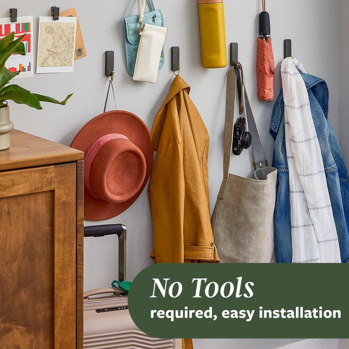 Command Medium Wire Hook Thoughtful Housewarming Gift for New Homeowners, Damage-Free Hooks in Latte 4-Pack