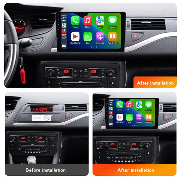 Compatible with Citro?n C5 2009-2017 Android Large-Screen Central Control Navigation Radio 8+256GB