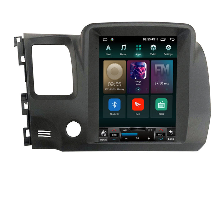 Compatible with Honda Civic Civic 04-09 modified 7862 vertical Android large screen central control in-car navigation