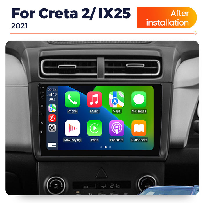 Compatible with Hyundai Creta2 IX25 2021 Android Large Screen Central Control Navigation Radio 8+256G