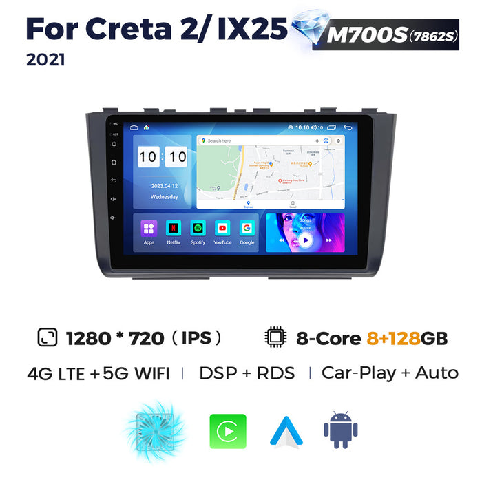 Compatible with Hyundai Creta2 IX25 2021 Android Large Screen Central Control Navigation Radio 8+256G