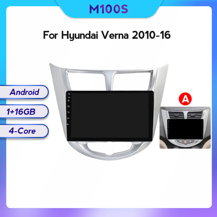 Compatible with Hyundai Verna 10-16 models Android large screen central control in-car navigation screen 128