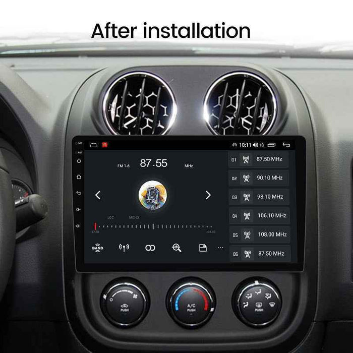Compatible with Jeep Wrangler 16-18 models Android large screen central control in-car navigation screen, 128GB