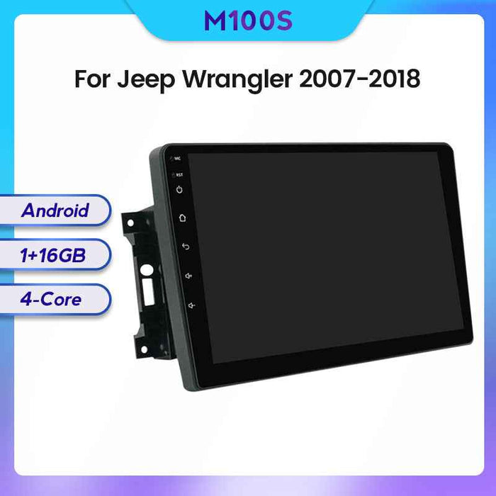 Compatible with Jeep Wrangler 16-18 models Android large screen central control in-car navigation screen, 128GB