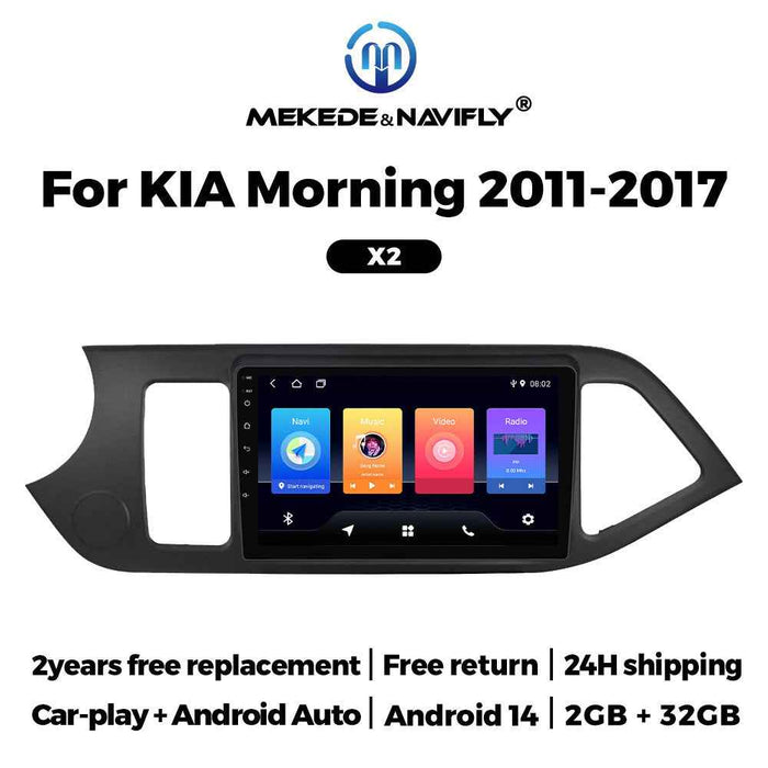 Compatible with Kia Morning Android in-car GPS navigation in-car MP5 Bluetooth player all-in-one for ages 2011-2017