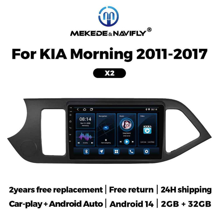 Compatible with Kia Morning Android in-car GPS navigation in-car MP5 Bluetooth player all-in-one for ages 2011-2017