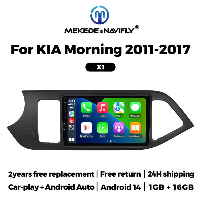 Compatible with Kia Morning Android in-car GPS navigation in-car MP5 Bluetooth player all-in-one for ages 2011-2017