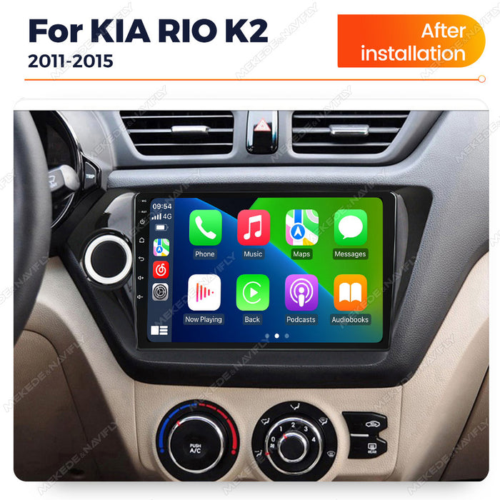 Compatible with Kia Rio K2 2011-2015 Android in-car GPS navigation MP5 Bluetooth player CarPlay