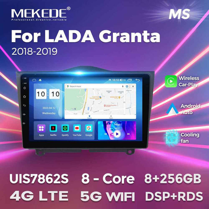 Compatible with Lada Granta 18-19 Android large-screen central navigation radio 8+256G
