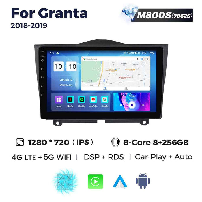 Compatible with Lada Granta 18-19 Android large-screen central navigation radio 8+256G