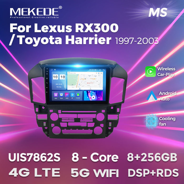 Compatible with Lexus RX300 Toyota Harrier 97-03 Android Large-Screen Central Control Navigation Radio