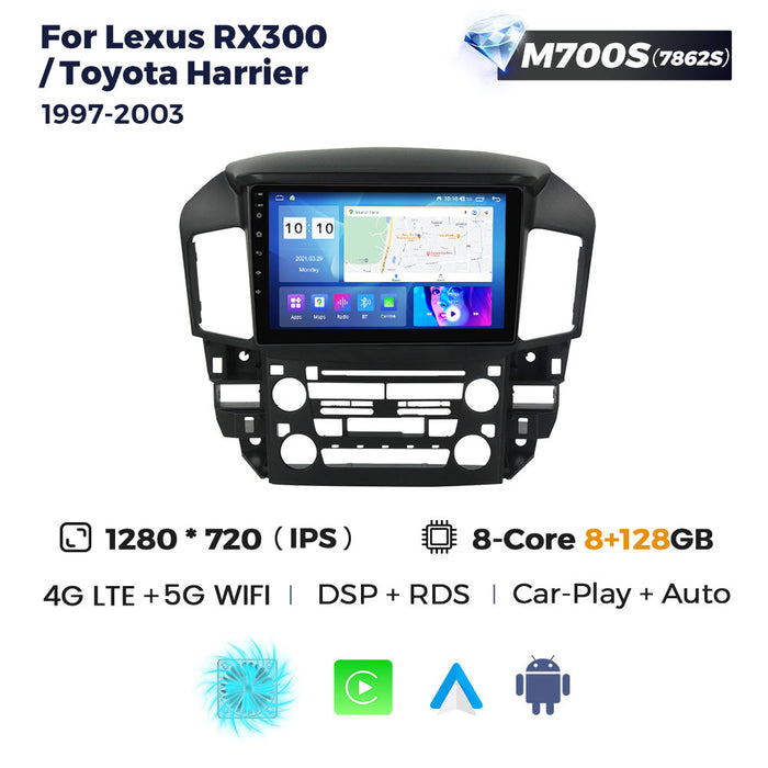 Compatible with Lexus RX300 Toyota Harrier 97-03 Android Large-Screen Central Control Navigation Radio