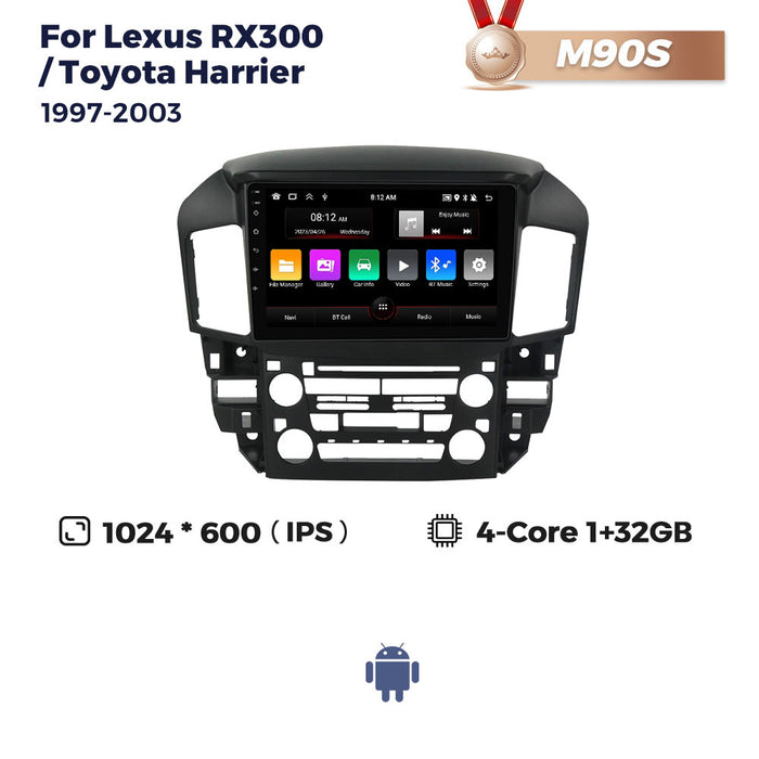 Compatible with Lexus RX300 Toyota Harrier 97-03 Android Large-Screen Central Control Navigation Radio