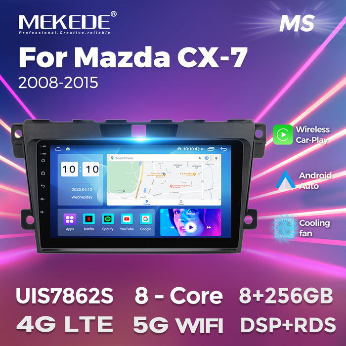Compatible with Mazda CX-7 08-15 Android Large-Screen Central Control Navigation Radio 8+256G
