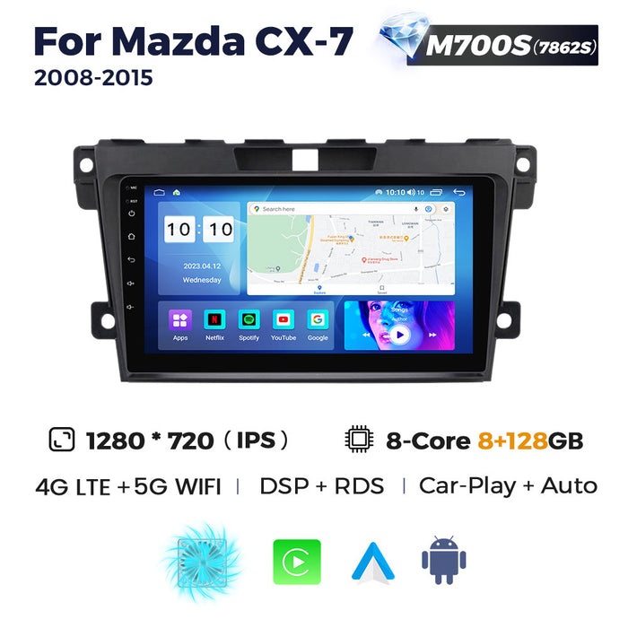 Compatible with Mazda CX-7 08-15 Android Large-Screen Central Control Navigation Radio 8+256G