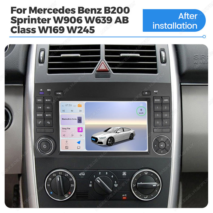 Compatible with Mercedes-Benz B200 Sprinter W639 Android large screen central control navigation radio button dedicated device
