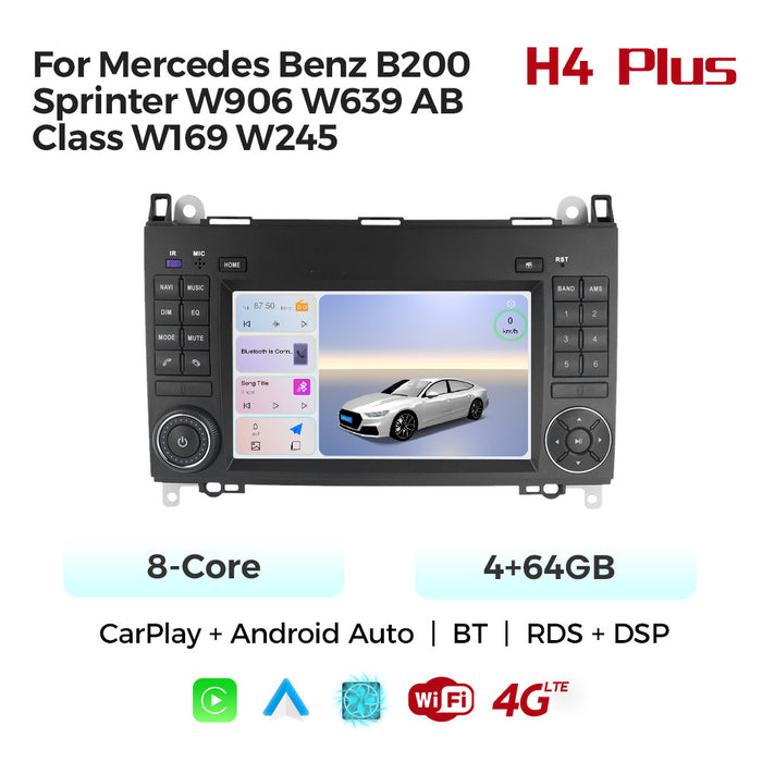 Compatible with Mercedes-Benz B200 Sprinter W639 Android large screen central control navigation radio button dedicated device