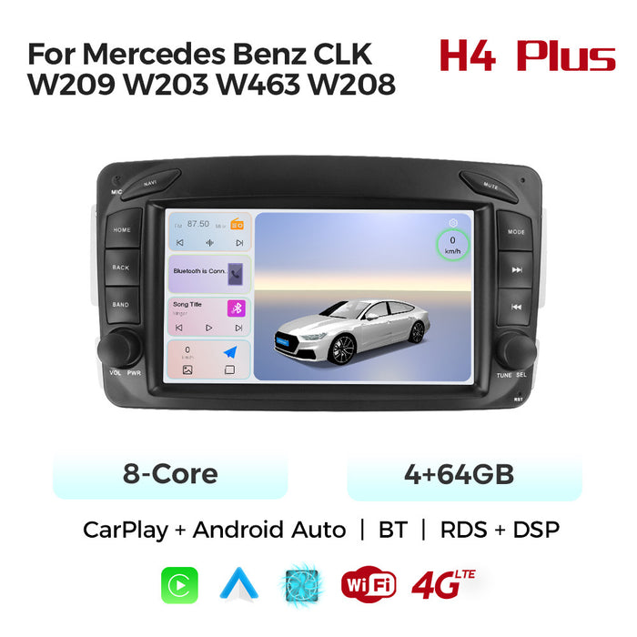 Compatible with Mercedes-Benz CLK W209 W203 W463 Android large-screen central control navigation radio, dedicated button device