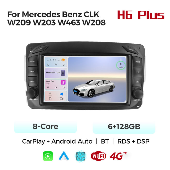 Compatible with Mercedes-Benz CLK W209 W203 W463 Android large-screen central control navigation radio, dedicated button device