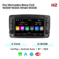 Compatible with Mercedes-Benz CLK W209 W203 W463 Android large-screen central control navigation radio, dedicated button device