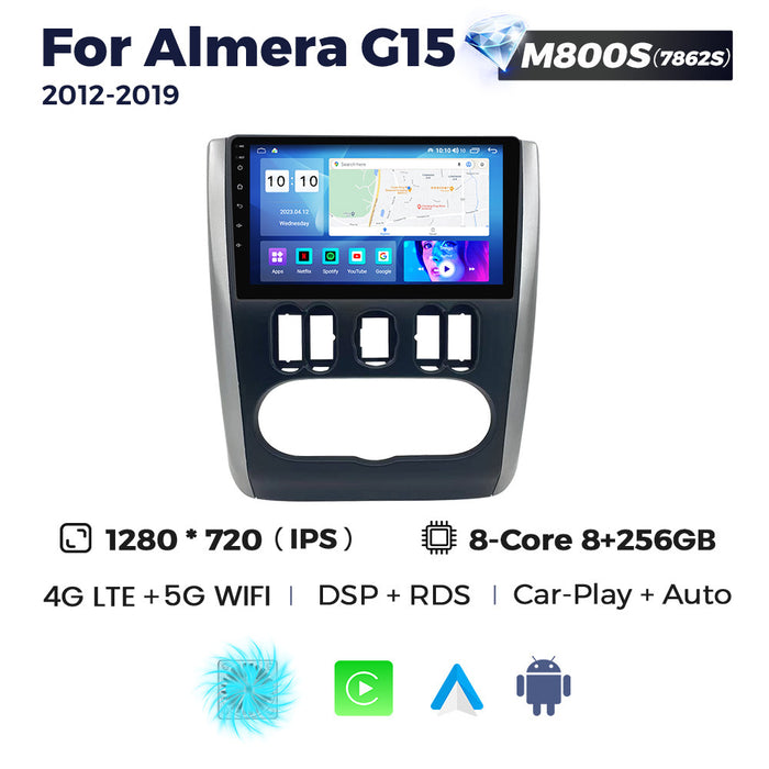 Compatible with Nissan Almera G15 2012-2019 Android Large Screen Central Control Navigation Radio 8+256G