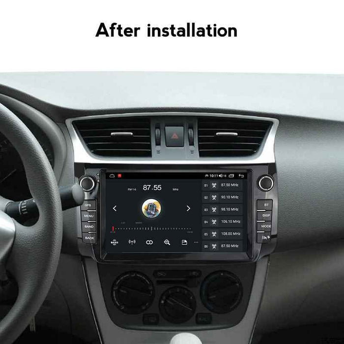 Compatible with Nissan Sylphy 12-18 models modified with a 128GB Android large-screen central control in-car navigation screen