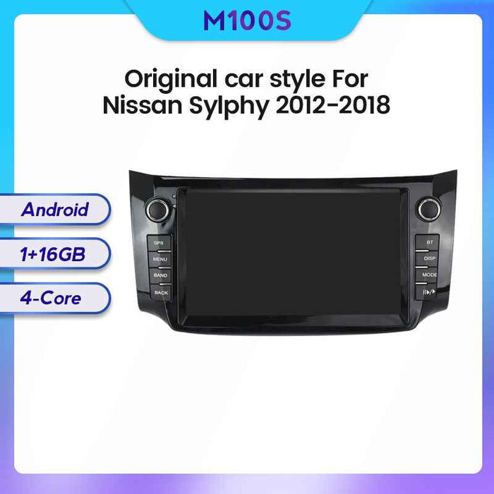 Compatible with Nissan Sylphy 12-18 models modified with a 128GB Android large-screen central control in-car navigation screen