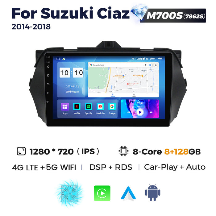 Compatible with Suzuki Ciaz 2014-2018 Android large screen central control navigation Bluetooth CarPlay