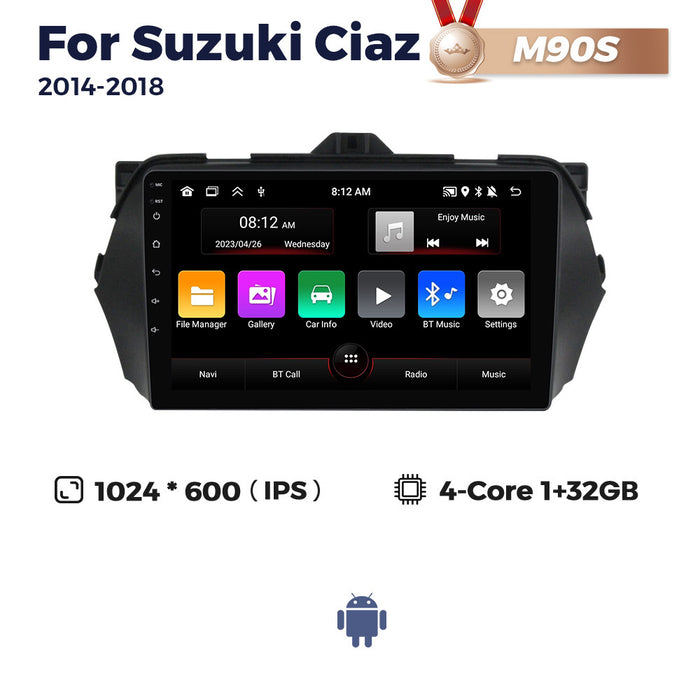 Compatible with Suzuki Ciaz 2014-2018 Android large screen central control navigation Bluetooth CarPlay