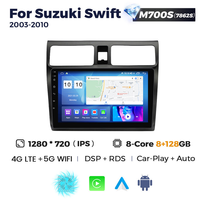 Compatible with Suzuki Swift 2003-2010 Android large screen, central control navigation, Bluetooth CarPlay