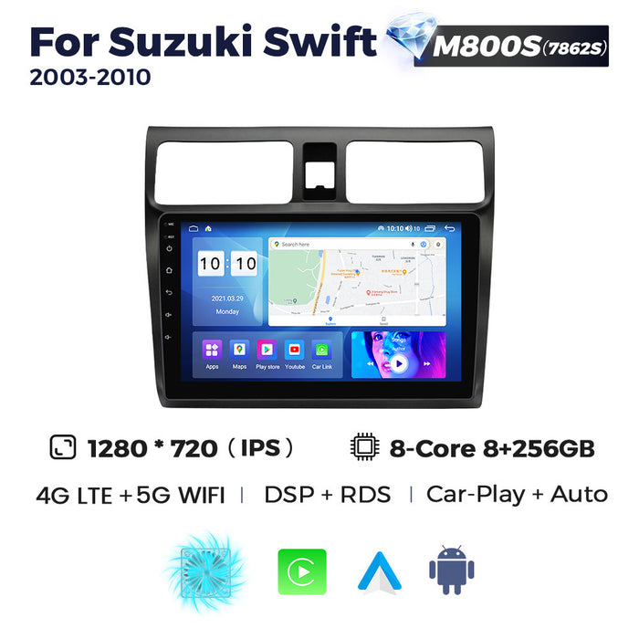 Compatible with Suzuki Swift 2003-2010 Android large screen, central control navigation, Bluetooth CarPlay