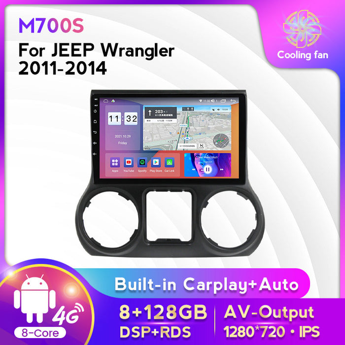 Compatible with the modified Android large screen central navigation screen for Jeep Wrangler models 11-16