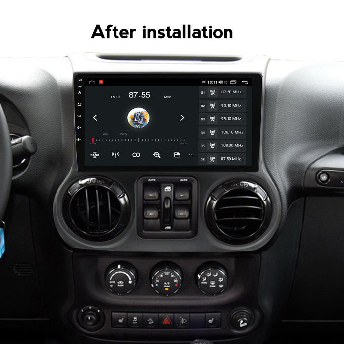 Compatible with the modified Android large screen central navigation screen for Jeep Wrangler models 11-16