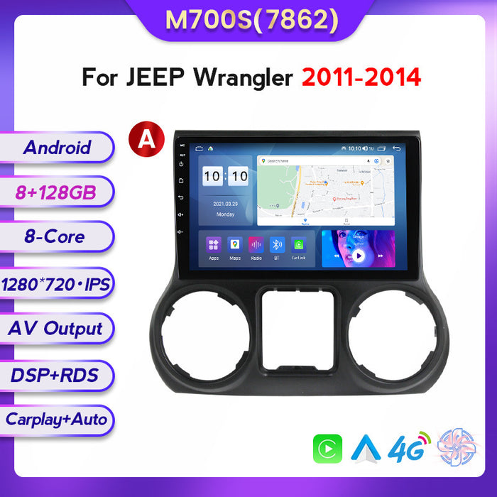 Compatible with the modified Android large screen central navigation screen for Jeep Wrangler models 11-16