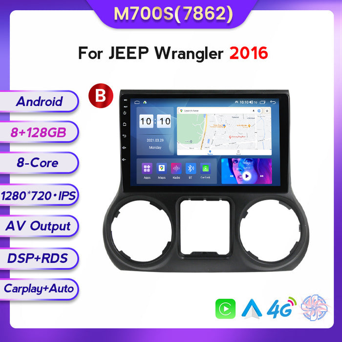 Compatible with the modified Android large screen central navigation screen for Jeep Wrangler models 11-16