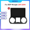 Compatible with the modified Android large screen central navigation screen for Jeep Wrangler models 11-16