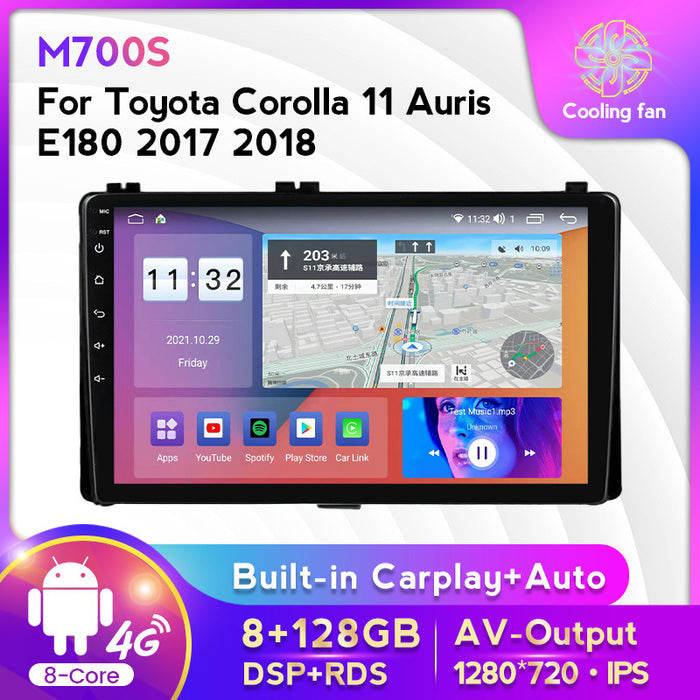 Compatible with Toyota Corolla/Auris 17-18 models Android large screen central control in-car navigation screen 8+128