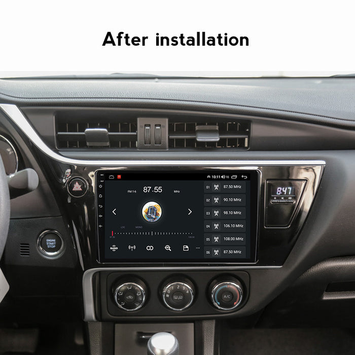 Compatible with Toyota Corolla/Auris 17-18 models Android large screen central control in-car navigation screen 8+128