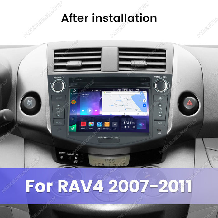 Compatible with Toyota RAV4 07-11 models with DVD and large Android screen, central control navigation, Bluetooth CarPlay