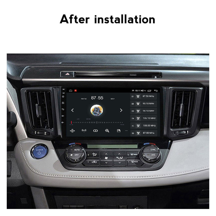 Compatible with Toyota Rav4 models 13-18 modified Android large screen central control in-car navigation screen 8+128GB