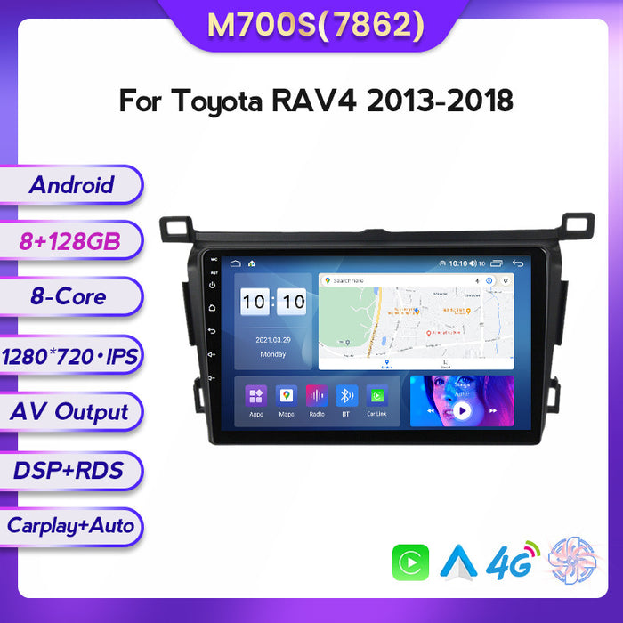Compatible with Toyota Rav4 models 13-18 modified Android large screen central control in-car navigation screen 8+128GB