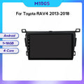 Compatible with Toyota Rav4 models 13-18 modified Android large screen central control in-car navigation screen 8+128GB
