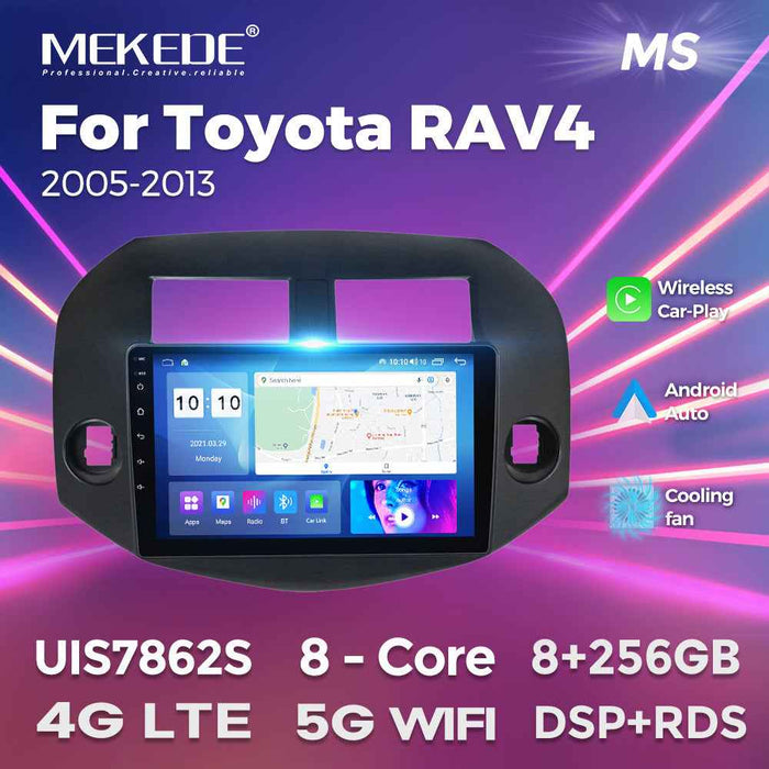 Compatible with Toyota Toyota RAV4 05-13 Android Large-Screen Central Control Navigation Radio 8+256G