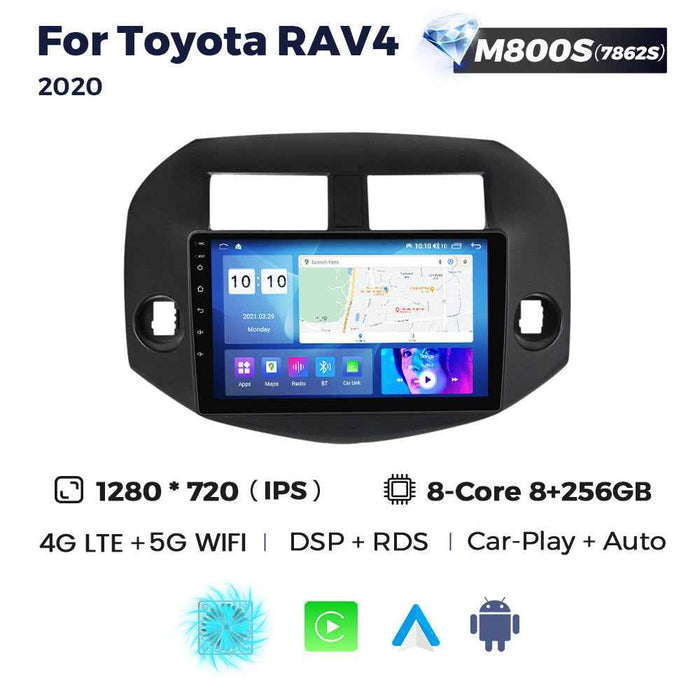 Compatible with Toyota Toyota RAV4 05-13 Android Large-Screen Central Control Navigation Radio 8+256G