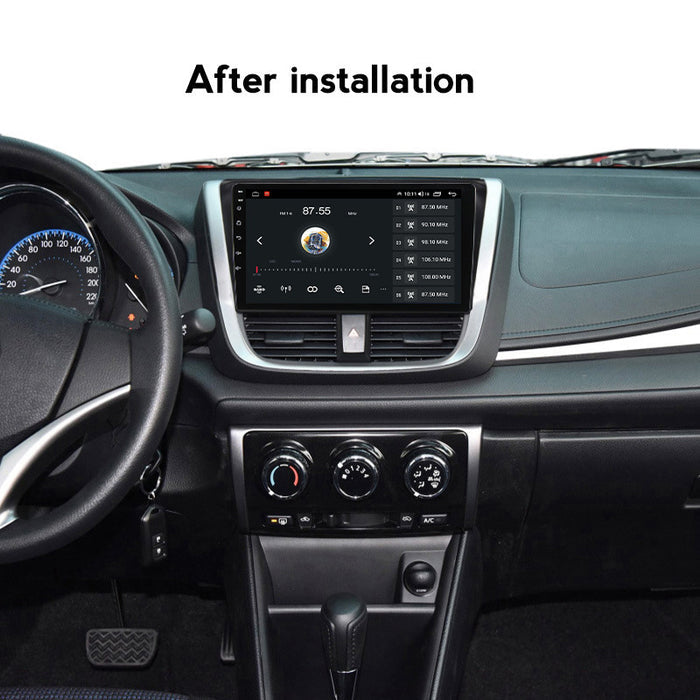 Compatible with Toyota Vios 16-18 models, modified Android large screen central control in-car navigation screen 8+128GB