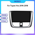 Compatible with Toyota Vios 16-18 models, modified Android large screen central control in-car navigation screen 8+128GB