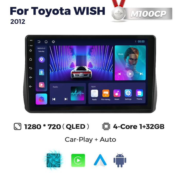 Compatible with Toyota Wish 2012-2016 Android Large-Screen Central Control Navigation Radio Bluetooth CarPlay