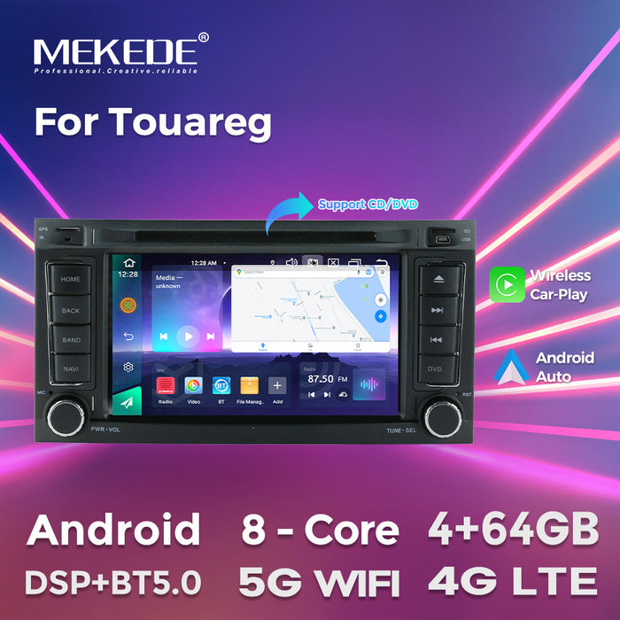 Compatible with VW Touareg 7-inch Touareg with DVD, Android large screen, central control navigation, Bluetooth CarPlay