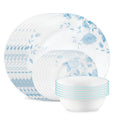 Corelle® Blue Bouquet 18-piece Dinnerware Set, Service for 6